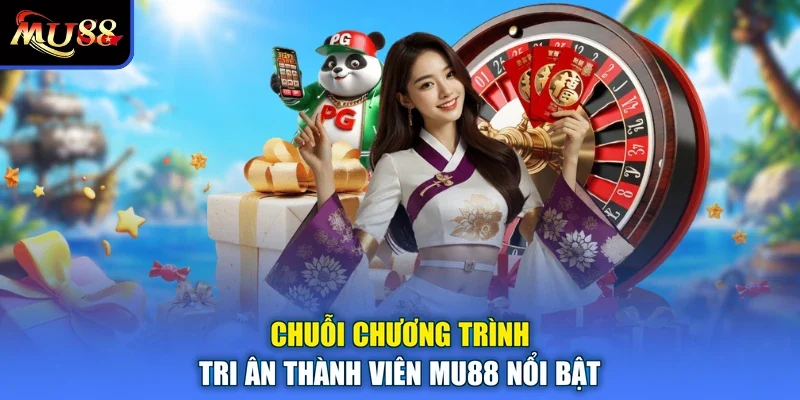 Chuỗi chương trình tri ân thành viên MU88 nổi bật
