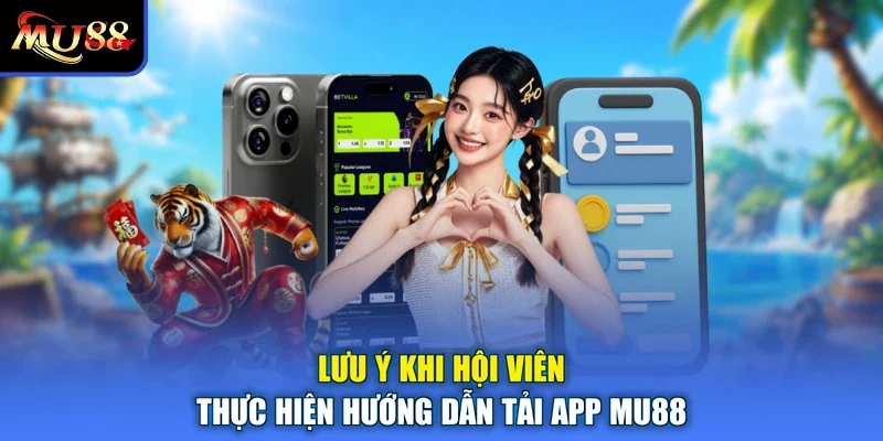Lưu ý khi hội viên thực hiện hướng dẫn tải app MU88