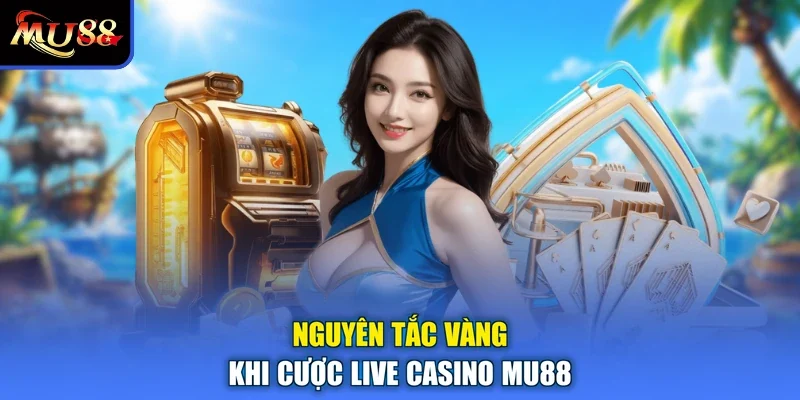 Nguyên tắc vàng khi cược live casino MU88