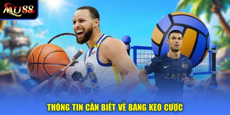 Thông tin cần biết về bảng kèo cược
